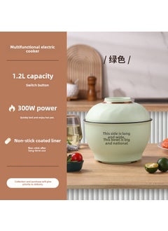 Buy New Multifunction Electric Hot Pot Large Capacity Green (non-black coating) in UAE