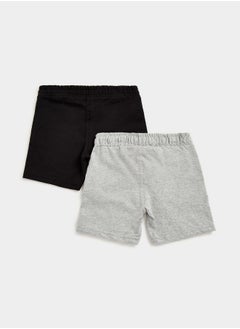 Buy Black and Grey Jersey Shorts 2 Pack in UAE