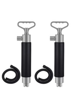 Buy 2 Pack Kayak Hand Pump, 16.1 Inch Manual Portable Kayak Hand Water Pumps with Hose,Suitable for Kayak Rescue Outdoor Survival (Black Gray) in UAE