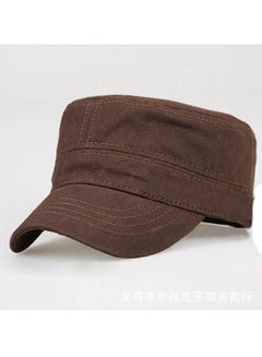Buy Men's Outdoor Camouflage Flat Top Hat Brown in Saudi Arabia