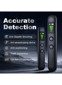 Buy Hidden-Camera-Detectors, Anti-Spy Camera Detector Bug Detector GPS RF Signal Scanner Listening Devices Finder Wireless for Travel,Car, Bathroom,Office, Hotel, Airbnb (Black) in UAE