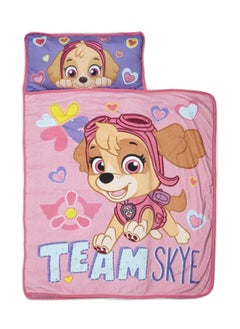 اشتري Paw Patrol Team Skye Toddler Nap Mat Set - Includes Pillow and Fleece Blanket – Great for Girls Napping During Daycare or Preschool - Fits Toddlers, Pink في الامارات