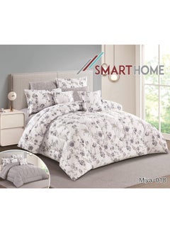 Buy Double quilt set, two-sided mattress, consisting of 8 pieces,  Hotel  comforter 8 pcs , Cotton 100% , comforter size 240 by 260 cm in Saudi Arabia