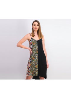 Buy Women Floral Print Dress, Black Combo in UAE