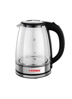 Buy High Quality 1.8 Liter Glass Body Electric Kettle With LED Glow Indicator in UAE