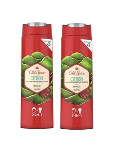 Buy Citron Shower Gel and Shampoo 400ml Pack of 2 in UAE