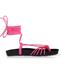 Buy CHANCLAS FUCSHIA FLAT SANDALS FOR SUMMER LOOKS FOR WOMEN in Egypt