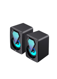 Buy Portable Computer Speakers, USB Speakers, Stereo Sound Quality, Suitable for Games, Music and Movies in Saudi Arabia