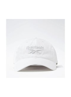 اشتري Reebok Men's Cotton The Logo Cap, White في مصر