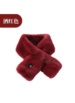 اشتري Smart heating scarf plush thickened graphene three-gear temperature control heating usb charging scarf electric heating neck protectionWine Red (excluding power bank bags) Wine Red (excluding power bank bags) في السعودية