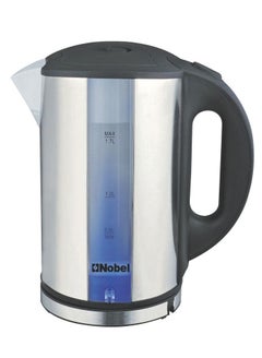 Buy Nobel 1.7 Litre Stainless Steel Kettle with Dual Sided Water Window and Double LED Light  Manual Lid Open, BOILING DRY PROTECTION & Auto Shut-Off NK172SS Stainless Steel 1 Year Warranty in UAE