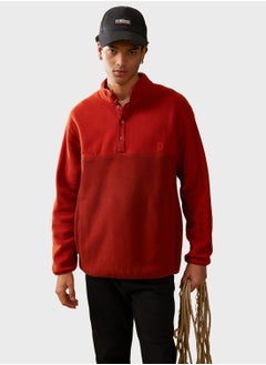 Buy Color Block Knitted Sweatshirt in Saudi Arabia