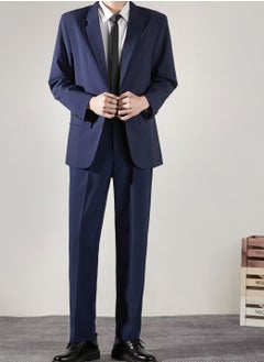 Buy New Casual Slim Fit Suit Two-Piece Set in UAE