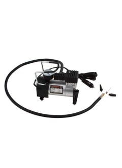 Buy Single Cylinder Air Compressor Heavy Duty Metal Pump Portable Tyre Inflator, Cooper Winding, 12V Dc, 150Psi, 35L/Min Air Flow in UAE