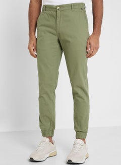 Buy Thomas Scott Men Olive Green Joggers Trousers in Saudi Arabia