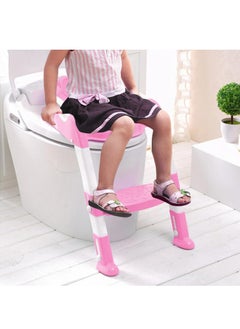 Buy Portable And Convenient Kids Toilet Seat Potty Chair With Adjustable Ladder in Saudi Arabia