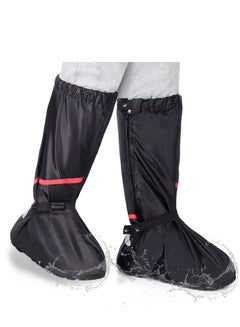 اشتري Waterproof Shoe Covers Reusable Foldable Rain Boot Shoe Cover Overshoes Non-Slip Reusable Rain Gear for Men Women XXL في الامارات