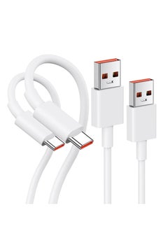 Buy 2Packs Type C Cable, 120W HyperCharge Turbo Charging, 6A Fast Charging for Xiaomi Pad 5 12 Pro 12 12X 11T Pro 11 Lite 5G NE, Redmi 10 2022 Note 11 Pro 5G Note 11 / 11s in Saudi Arabia