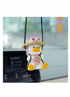 Buy Cute Swing Duck Car Pendant Interior Rearview Mirrors Charms Ornament Room Decor for Home Indoor in UAE