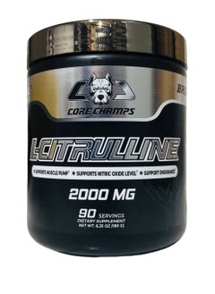 Buy L-Citrulline, Dietary Supplement 2000mg Corechamps 180gm, 90 Servings in UAE