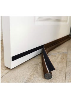 اشتري Adjustable Waterproof Soundproof Storm Door Sweep Brown في الامارات