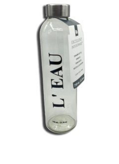 Buy L'EAU Glass Drinking Bottle 750ml in UAE