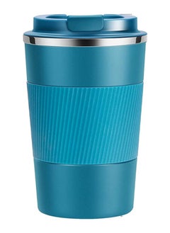 Buy Travel Coffee Mug Spill Proof Leakproof 16 oz Insulated Coffee Mug with Screw Lid, Stainless Steel Vacuum Tumbler Reusable Thermal Coffee Cup to go for Hot and Cold Drinks -510ml,Blue in Saudi Arabia