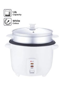 Buy Aluminium Rice Cooker 1.8 L DLC White in UAE