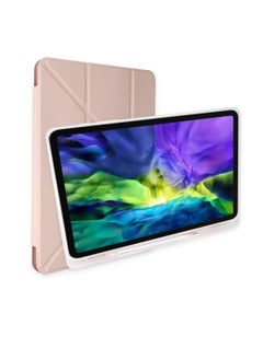 Buy iPad 10.2 Inch 8th Generation (2020) / 7th Generation (2019) 5 in 1 Smart Case with Viewing Angle Soft TPU Silicone Back Cover with Auto Wake/Sleep (Light Pink) in Egypt