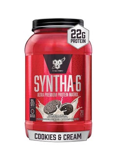 اشتري Syntha-6 Ultra Premium Protein Matrix, Whey Protein Powder, Micellar Casein, Milk Protein Isolate Powder - Cookies & Cream, 2.91 Lbs, 28 Servings (1.32 KG) في الامارات