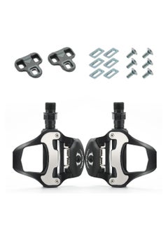 اشتري Road Bike Pedals, SPD Pedals, Ultralight Pedals, 9/16" Clipless Pedals with Pedal Cleats Compatible with Shimnao SPD Pedals for MTB, Spin Bike, Touring, Indoor Bike Cycling في السعودية