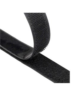 Buy Heavy Duty Self Adhesive Hook and Loop Tape, Reusable Double Sided Velcro Roll, Strong Sticky Tape - Black (8M) in UAE