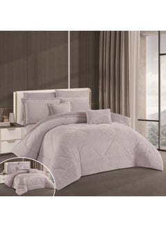 Buy Winter Duvet Set With Fur And Velvet Double-Sided Made Of Durable And Soft Fabric Heavy Filling 4 Pieces Single Size in Saudi Arabia