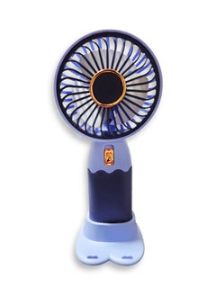 Buy Portable Mini Fan USB Rechargeable Cute 250MAH Small Electric Fan For School , ZB088A Purple in Egypt