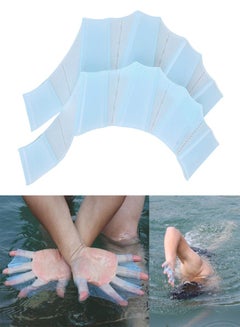 Buy Professional Swimming Gloves for Swimming Scuba Diving Snorkeling, Competetive Swimming and Swimming Training, Palm Finger Surfing Paddles For Aquatic Swim and Pool Swim, Swimming Hand Fins Flippers in Saudi Arabia