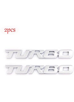 Buy 3D Turbo Emblems Car Side Fender Rear Trunk Metal Badge Decals in Egypt