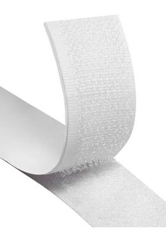 Buy Hook and Loop Tape Velcro Adhesive Strip Self Sticky Back Fastening Heavy Duty Reusable Double Sided 6M * 2CM in UAE