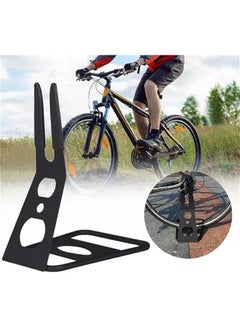 Buy Metal Bicycle Floor Parking Rack, Portable Arm Bike Bicycle Rack Mountain Bikes Parking Racks Cycling Repair Display Stand for Mountain Road Cycling Hybrid Bikes in Saudi Arabia