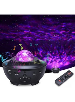 اشتري Night Light Projector with Remote Control, Star Projector with LED Nebula Cloud/Moving Ocean Wave Projector for Kid Baby, Built-in Music Speaker, APP Comtrol, Voice Control في الامارات