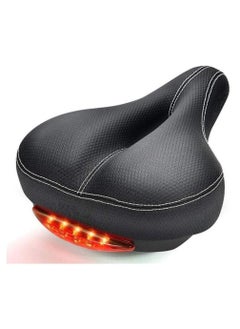 Buy Bicycle Bike Seat with Back LED Light Waterproof Breathable Dual Spring Designed Fit Most Bikes in UAE