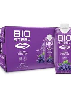 Buy BioSteelSports Drink, Sugar-Free with Essential Electrolytes, Grape, 500ml, 12-Pack in UAE