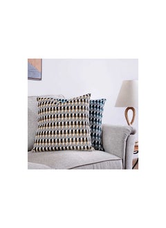 اشتري Whimsy Stripe Filled Cushion 45x45cm - Brown في الامارات