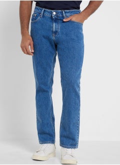 Buy Mid Wash Staright Jeans in Saudi Arabia