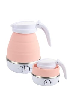 Buy Portable Collapsible Electric Kettle, Food Grade Silicone Hot Water Boiler, Fast Boiling Travel Electric Water Kettle (600ml, Pink) in Saudi Arabia
