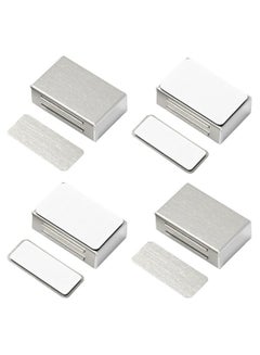 Buy 4 Pack Magnetic Door Locks Strong Cabinet Door Magnetic Lock Stainless Steel Kitchen Magnetic Lock in UAE