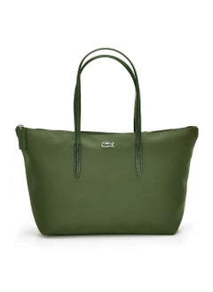 Buy Lacoste Tote bag Large size Army green color in UAE