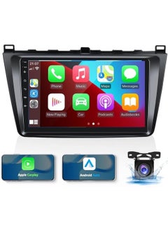 اشتري Android Car Stereo for Mazda 6 2007-2012 4GB RAM 64GB ROM 9 Inch Support Apple Carplay, MirrorLink WiFi BT, 2.5D IPS Touch Screen with AHD Camera Included في الامارات