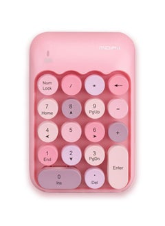 Buy Wireless Numeric Keyboard Pink/White in Saudi Arabia