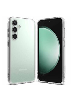Buy Samsung Galaxy S23 FE TPU Soft Corner Ultra Slim Clear Case Shockproof Anti Fingerprint Transparent Protective Back Cover in Saudi Arabia