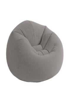 Buy Beanless Bag Inflatable Lounge Chair Grey 28x45x45cm in Saudi Arabia